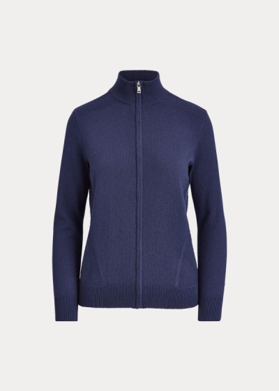 Ralph Lauren Cashmere-Blend Golf Striktrøje Dame Danmark (QVUBC0348)